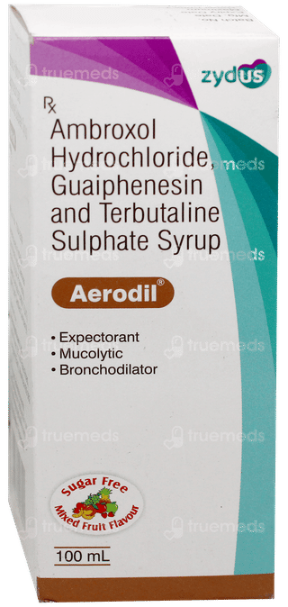 Aerodil Mixed Fruit Flavour Sugar Free Syrup 100Ml